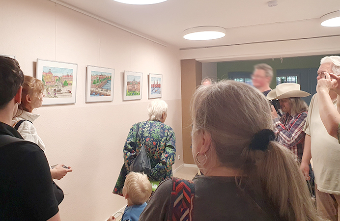 Ausstellung - Kunst ist für mich Lebensfreude - Ausstellungseröffnung im Kreativraum