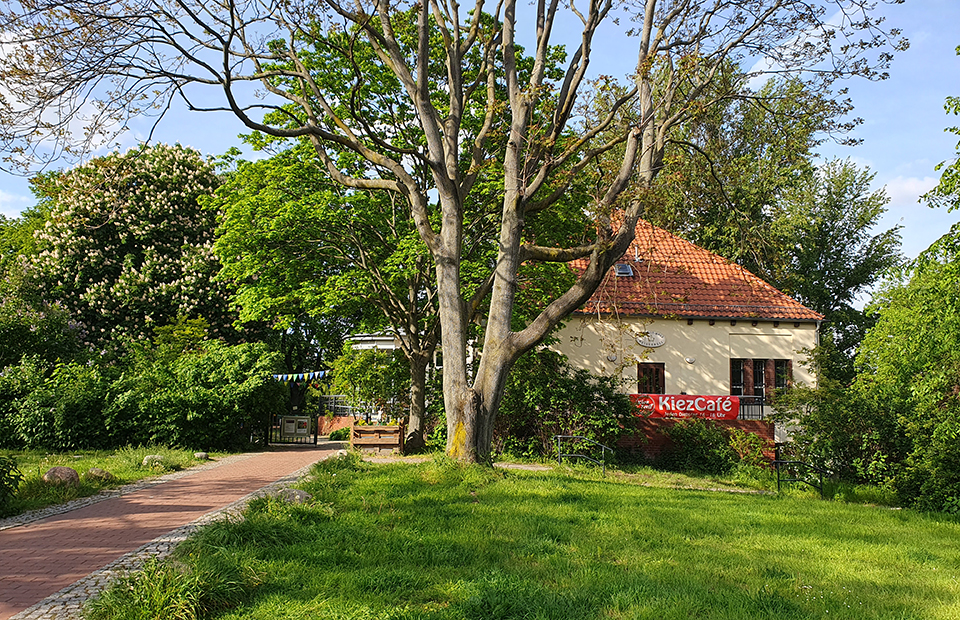 Blick auf das Stadtteilzentrum Weißensee